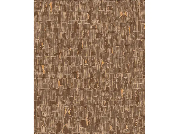 tapet living maro cu accente metalice bej