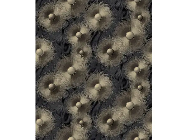 tapet living negru auriu elle decoration