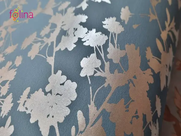 tapet living turcoaz