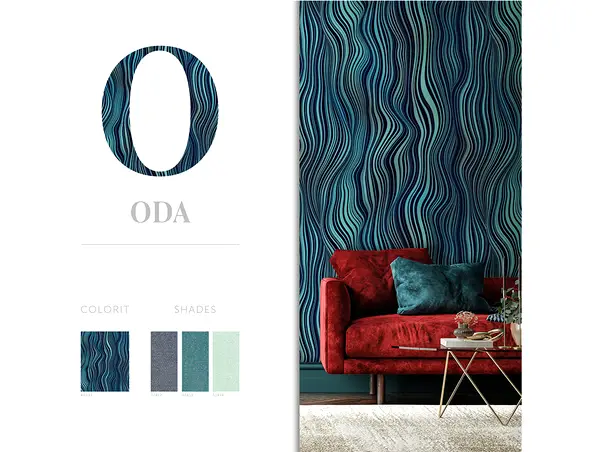 tapet marburg oda albastru 46985