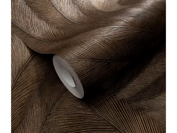 tapet maro metalic pene stilizate