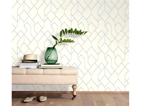 tapet modern alb 541701