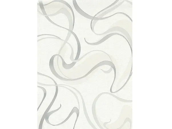 tapet modern alb cu detalii argintii spotlight 1010531