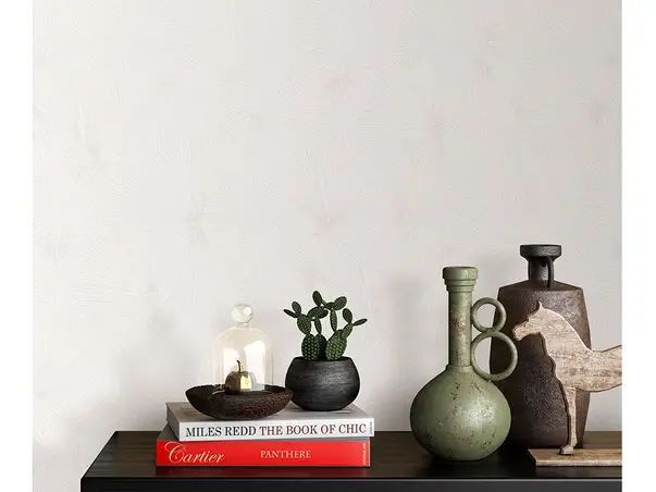 tapet modern alb sidefat