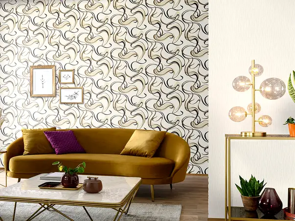 tapet modern cu model bej