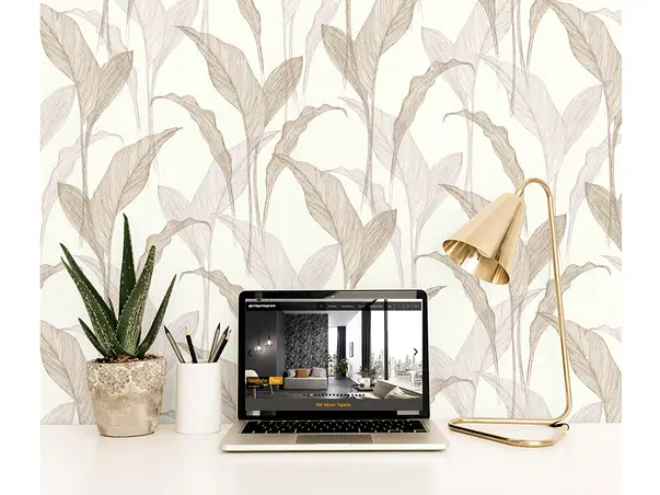 tapet modern cu model bej gri