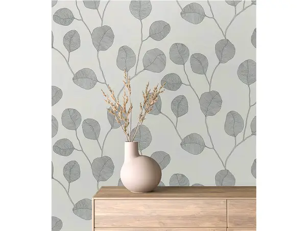 tapet modern cu model frunze