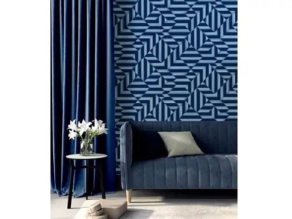 tapet modern dungi albastre galactik L85801