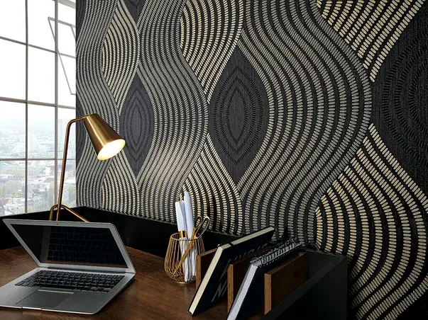 tapet modern erismann model geometric negru 1004515