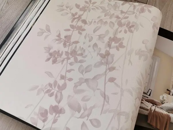tapet modern floral roz pudrat fashion for walls