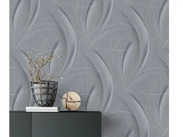 tapet modern gri cu linii