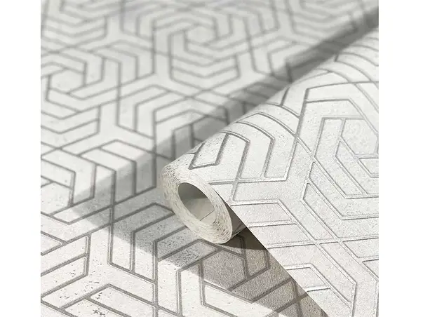 tapet modern gri cu model geometric marburg urban spaces 32607