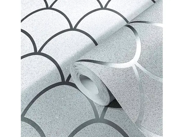 tapet modern gri deschis cu sclipici marburg new spirit 32722
