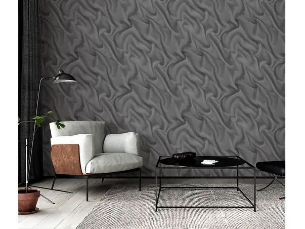 tapet modern gri inchis efect 3d erismann