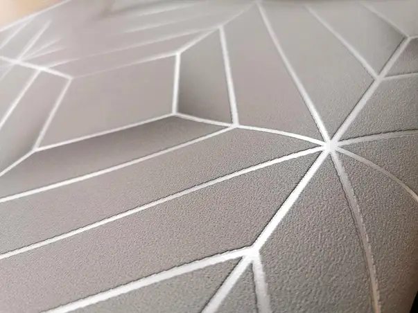 tapet modern gri linii argintii 61409