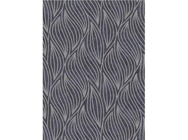 tapet modern negru cu model geometric argintiu carat 1006337