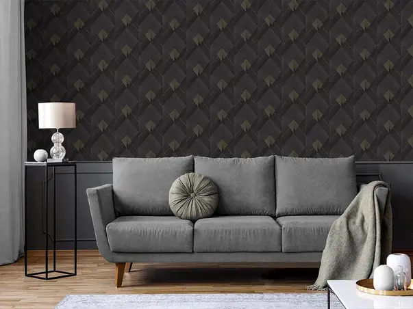 tapet modern negru galactik 96709