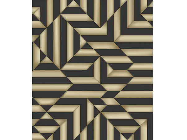 tapet modern negru ugepa model geometric cu efect metalic auriu galactik l85809