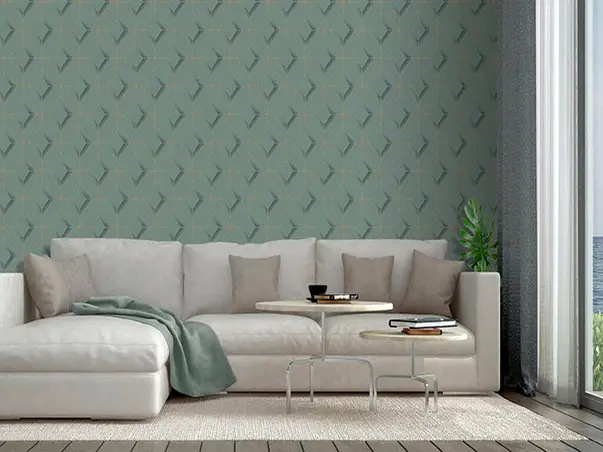 tapet modern vernil ugepa model geometric cu linii aurii galactik l61401