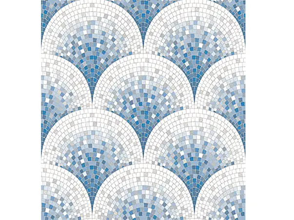 tapet mozaic albastru extralavabil beaux art ba220046