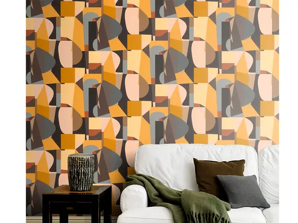 tapet retro colorat rasch 687705