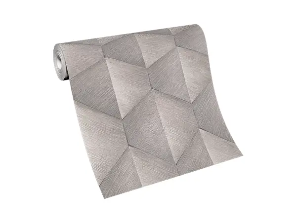 tapet taupe cu model geometric erismann 1037038