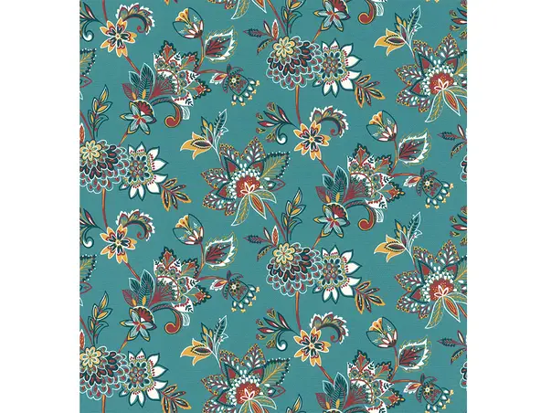 tapet turcoaz floral rasch 466713