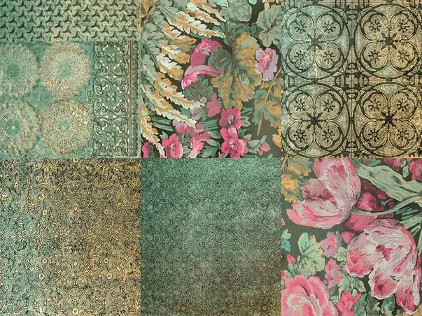 tapet verde floral zambaiti z41243