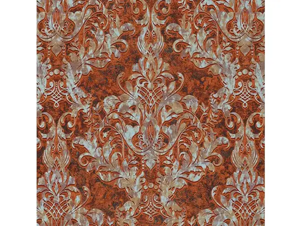 Tapet elegant cărămiziu Vintage Queen Nora, Tapet living, Folina