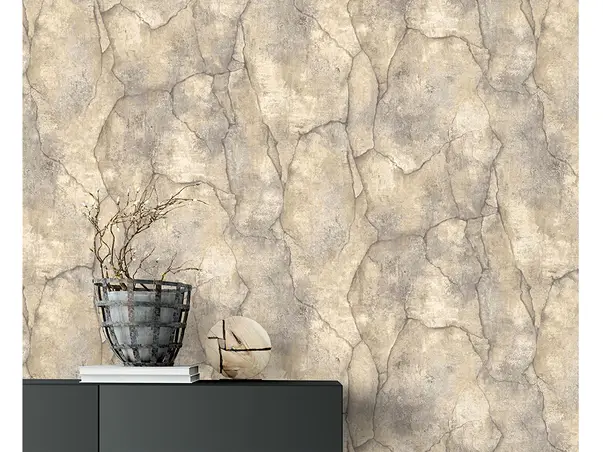 tapet zid piatra bej