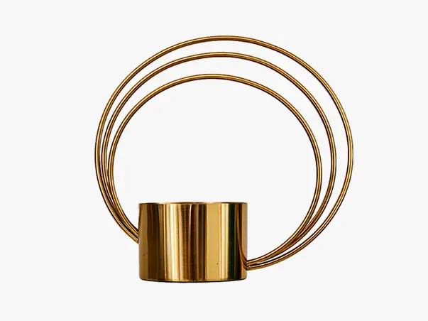 vaza decorativa aurie metalica