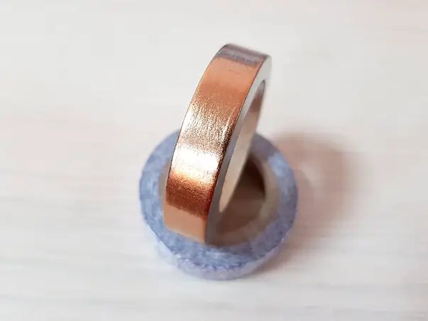 washi tape efect metalic cupru