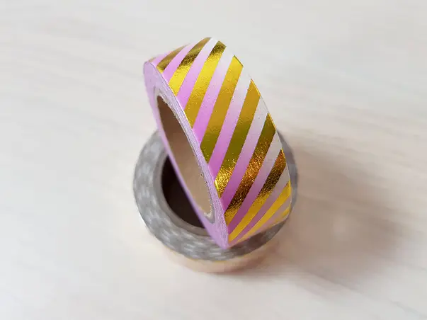 washi tape gold degrade