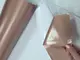 autocolant cu efect metalic rose gold mat