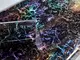 autocolant holografic marmura neagra