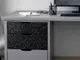 autocolant negru model fagure mic