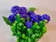 buchet-flori-artificiale-mov-cu-plante-verzi-5180