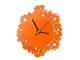 ceas-decorativ-flori-atlanta-portocaliu-2075