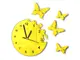 ceas-decorativ-fluturi-galben-1858