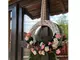 coronita-alba-folina-cu-flori-artificiale-roz-30-cm-2058