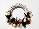 coronita-decorativa-folina-alba-cu-flori-roz-30-cm-6013