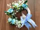 coronita-decorativa-folina-trandafiri-albastri-25-cm-3192