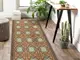 covor antiderapant din vinil traversa cu model ceramica persana 70 cm latime s04