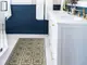covor antiderapant din vinil traversa cu model mediteranean 70 cm latime s05