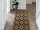 covor antiderapant din vinil traversa cu model mozaic marocan zellige 70 cm latime s06