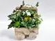 decoratiune-cu-plante-artifciale-verzi-tip-carucior-lemn-9986