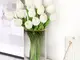flori artificiale lalele albe