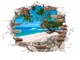 sticker-3d-plaja-tropicala-break-out-1572