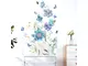 sticker-cu-flori-si-fluturi-decor-albastru-pentru-perete-sau-mobila-5657