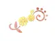 sticker-oglinda-floare-aurie-4546